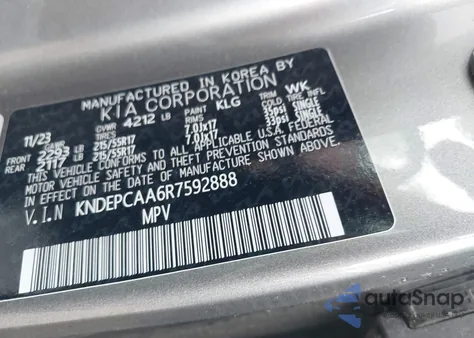 2024 Kia Seltos Lx from USA, damaged, VIN KNDEPCAA6R7592888